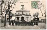 Carte Postale Ancienne Deuil La Barre - La Mairie - Enfants - Deuil La Barre