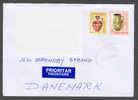 Romania Prioritar Prioritaire Label 2009 Craiva Cancel Cover To Denmark Pottery - Lettres & Documents