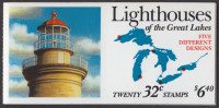 !a! USA Sc# 2973a MNH BOOKLET(20) - Lighthouses - 3. 1981-...