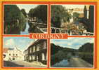 CORBIGNY Nièvre 4 Vues Bords De L'anguison Ancienne Abbaye Canal Nivernais Pl. Hotel De Ville - Corbigny
