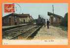 91 - IGNY - Halte - Arrivée Du Train à Vapeur - Gare - Passage à Niveau - Cpa Voyagée 1908 - Igny