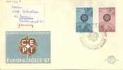 NETHERLANDS  EUROPA CEPT 1967  FDC - 1967