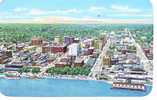 ETATS UNIS Aerial View Of Peoria Second Largest City In Illinois......cpa Couleur - Peoria