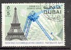 Dubai 1971 Mi. 392 Outer Space Telecommunications Congress Paris Airmail Flugpost Poste Arienne - Dubai