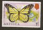 ANTIGUA  - 1975 - Farfalle . Papillons -  N. 380/** - 1960-1981 Ministerial Government