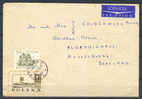 Poland Airmail LOTNICZA Par Avion Label 1968 Deluxe Gdansk Cancel Cover To Scotland Clipper Sailship Nice - Posta Aerea