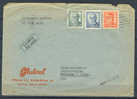 Czechoslovakia Letadlem Par Avion Airmail Label Autoal Commercial Deluxe Prag Cancel Cover 1948 T Kenosha Wisconsin USA - Cartas & Documentos