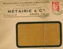 Paix 283 Sur Lettre Des Ets Métairie à Ernée (Mayenne), Pour Chalon-sur-Saône - 1932-39 Vrede