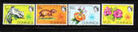 Dominica 1972 Floral & Fauna Hibiscus And Orchid MNH - Dominique (...-1978)