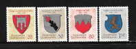 LIECHTENSTEIN - 1964 - Stemmi Nobiliari - 1° Serie - 4 Valori Nuovi S.t.l.  - IN OTTIME CONDIZIONI. - Ungebraucht