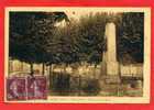 DUGNY 1937 PLACE GALIENI MONUMENT AUX MORTS CARTE EN BON ETAT - Dugny