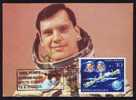 Space Mission Rocket Cosmos,Prunariu First Romanian In Space,Maximum Card,1981 Brasov-Romania. - Europe