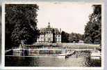 Jolie CP Photo Animée 72 Château De Rivesarthe Près Malicorne - La Piscine - Colonie Vacances SNCF - CAD 18-09-1954 - Malicorne Sur Sarthe