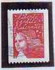 ROULETTE MARIANNE DU 14 JUILLET SANS VALEUR ROUGE OBLITEREE N° 024 GAUCHE - Coil Stamps