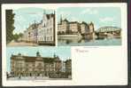 GERMANY TORGAU PROMENADE, MARKT MIT RATHAUS, SCHLOSS HARTENFELS, VINTAGE POSTCARD - Torgau