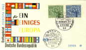 BUND FDC MICHEL 383/84 EUROPA 1962 - 1962