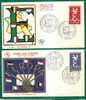 EUROPE-CEPT - VF 1958 FRANCE First Day Covers With Country FLAGS - Yvert # 1173/1174 - 1958