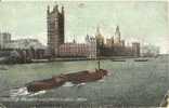 TRES RARE CARTE POSTALE  LONDRE                    HOUSES OF            PARLIAMENT      WESTMINSTER ABBEY - Houses Of Parliament