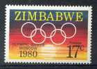 ZIMBABWE 1980 MNH** -  OLYMPIC GAME In MOSCOW - Zimbabwe (1980-...)