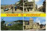 VILLERVILLE . Camping Des Graves Et Diverses Vues. Animée . Voir Recto - Verso    (C412) - Villerville