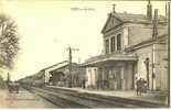 MER - La Gare, Intérieure Avec Arrivée Du Train - Circulé 1919 - Mer