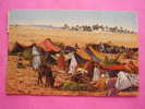 Campement De Nomades . Cachet Tlemcen Sur Timbres Algérie . Oran 2f . Constantine 10f. 1949 - Animée - Tlemcen