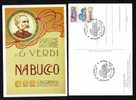 ITALIA PALERMO,1997 G.VERDI NABUCCO POST CARD,  THEATRE PMK - Théâtre