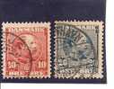 Dinamarca-Denmark Yvert Nº 43-44 (usado) (o). - Used Stamps