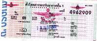 TICKET DE TRANSPORT - AUTOBUS - THAILANDE - Welt