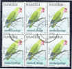 NAM+ Namibia 1997 Mi 882 Papagei (Sechserblock) - Namibia (1990- ...)