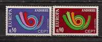 ANDORRA (FR) EUROPA CEPT 1973 SET MNH - 1973