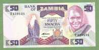 ZAMBIA P28  50  KWACHA (1986) #48/F      SIGNATURE 7      UNC. - Zambia