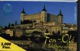 Spain Prepaid Phonecard El Alcazar- Toledo Fon-Ole 2000 Ptas - Sonstige & Ohne Zuordnung