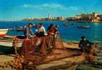 BARI  PUGLIA BARCHE DA PESCA   PESCATORI    VIAGGIATA   COME DA FOTO   ITALY ITALIE  BATEAU  PECHE  Bateaux - Fishing Boats