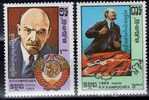 Porträt Lenin/Wappen USSR/Sowjetunion 1985 Kambodscha 688/9 Plus ZD-Paar ** 18€ History Se-tenant Of Cambodga/Cambo - Lenin