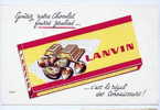 Buvard Chocolat LANVIN Fourré Praliné - Cocoa & Chocolat