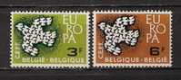 BELGIUM EUROPA CEPT 1961 SET MNH - 1961