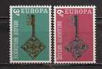 BELGIUM EUROPA CEPT 1968 SET MNH - 1968