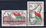 RM+ Madagaskar 1959 Mi 442-43 Unabhängigkeit - Used Stamps