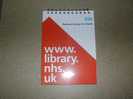 Bloc Notes Publicitaire Advertising Notepad National Library For Health Isle Of Man ROYAUME UNI - Other & Unclassified