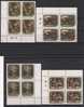 Luxemburg Y/T 1050 / 1053 (**) In Blok Van 4. - Unused Stamps