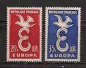 FRANCE EUROPA CEPT 1958 SET MNH - 1958