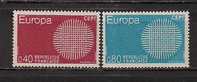 FRANCE EUROPA CEPT 1970 SET MNH - 1970