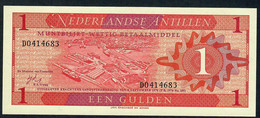 NETHERLANDS ANTILLES  P20  1 GULDEN 1970 Signature 3  UNC. - Antilles Néerlandaises (...-1986)