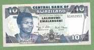 SWAZILAND P29a 10 EMALANGENI 2001 #AS Signature 9a    UNC. - Swaziland