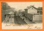 91 - PALAISEAU - La Gare De Chemin De Fer - Arrivée Du Train - Carte 1900 - Palaiseau