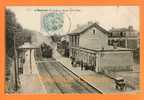 91 - PALAISEAU - La Gare De Chemin De Fer - Arrivée Du Train - Carte 1900 - Palaiseau