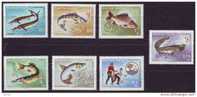 1967 - HUNGARY - CIPS, Mi. No. 2344-2350 COMPLETE SET, Fishes. - Unused Stamps