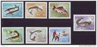 1967 - HUNGARY - CIPS, Mi. No. 2344-2350 COMPLETE SET, Fishes. - Neufs