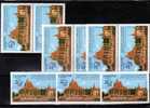 Aufnahme In Weltpostverein UPU 1996 Kambodscha 1655/7 Plus ZD-Paar ** 14€ Pagode Architectur Set From Cambodge - Kampuchea